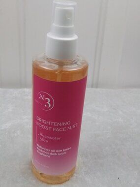 N3 Beauty Brightening Boost Face Mist Rosewater Aloe 6.7 fl oz Unisex